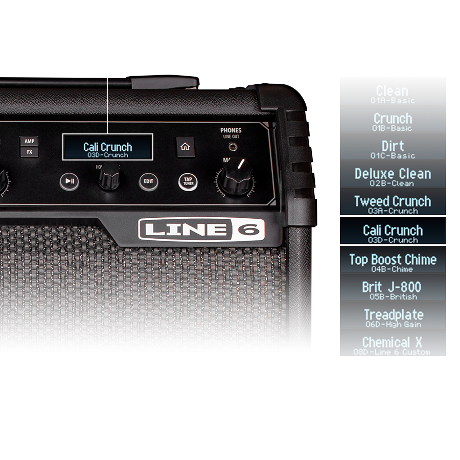 Line 6 Spider V 20 MkII 20W Modeling Combo Guitar Amp
