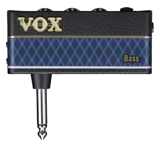 Vox amPlug 3 Bass headphone amplifier, front controls