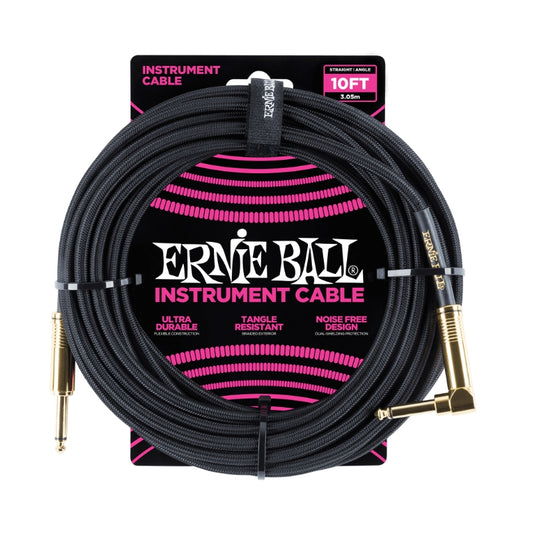 Ernie Ball 10FT Braided Cable (Black)