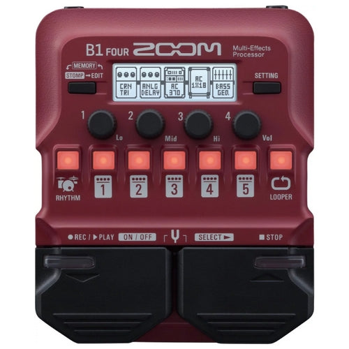 ベース zoom B1 four Zoom B1 FOUR Bass Multi Effects Processor – Sound Alchemy Music