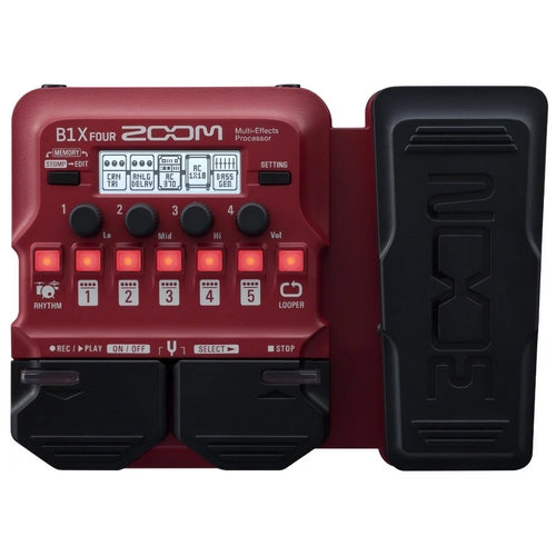 ベース zoom b1 four Zoom B1X FOUR Bass Multi Effects Processor with Expression Pedal