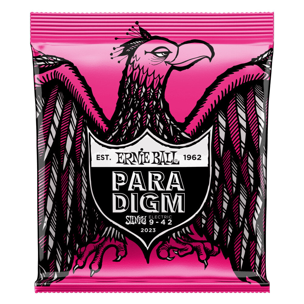 Ernie Ball 2023 Paradigm Nickel Wound Electric Guitar Strings, Super Light 9-42
