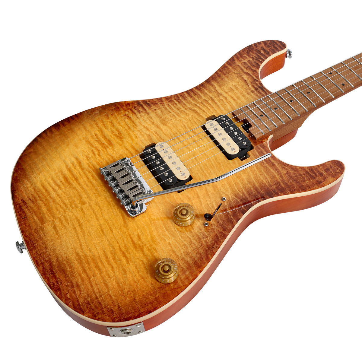 Revival Guitars Titan TI10 Electric Guitar Amber Sunburst