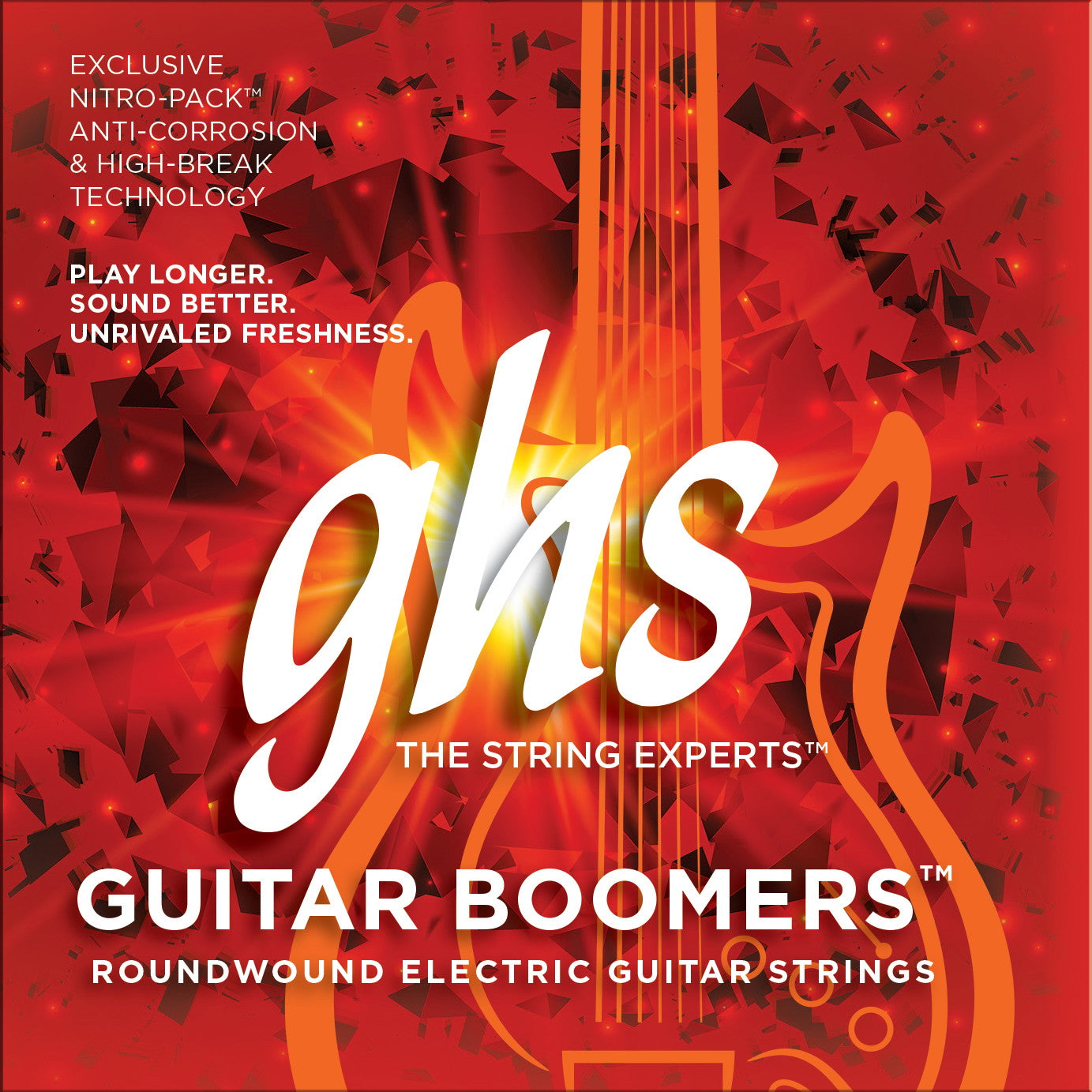 GHS Guitar Boomers roundwound electric guitar strings pack