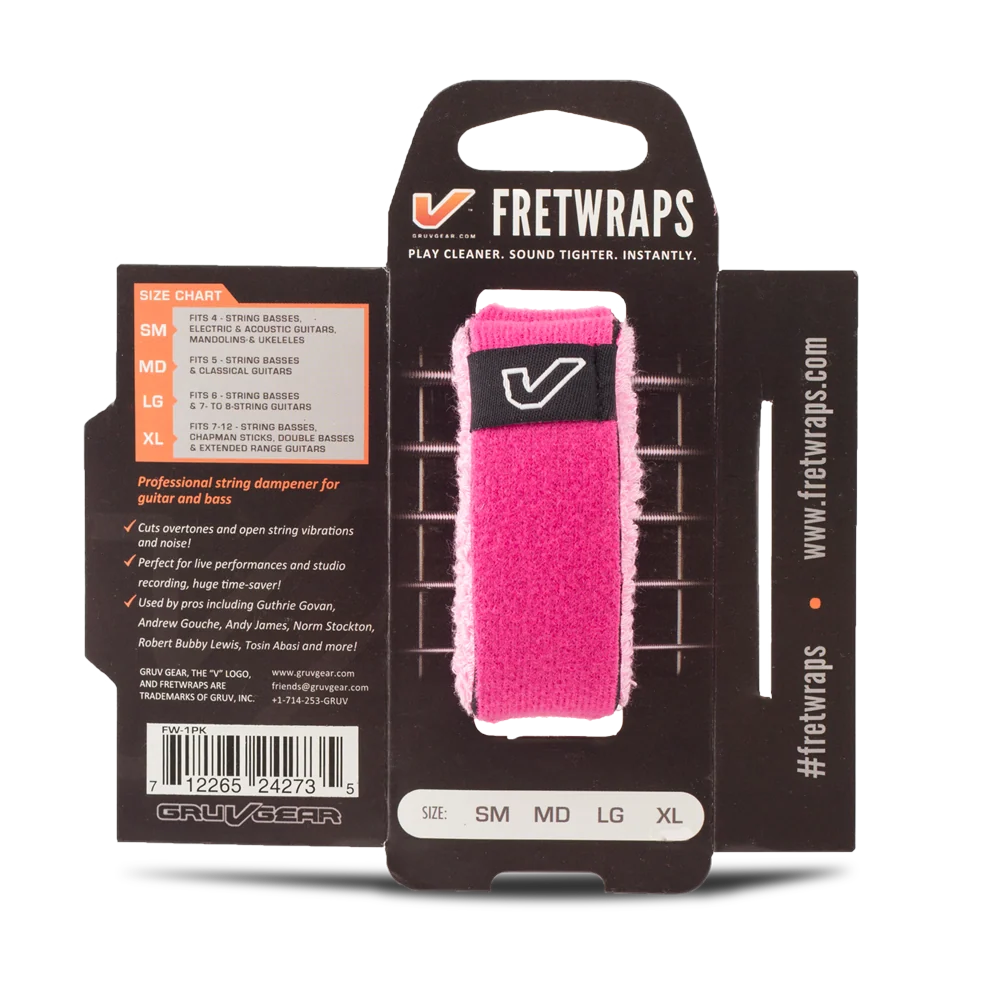 Gruv Gear Fretwrap Puff/Pink Single (Medium)