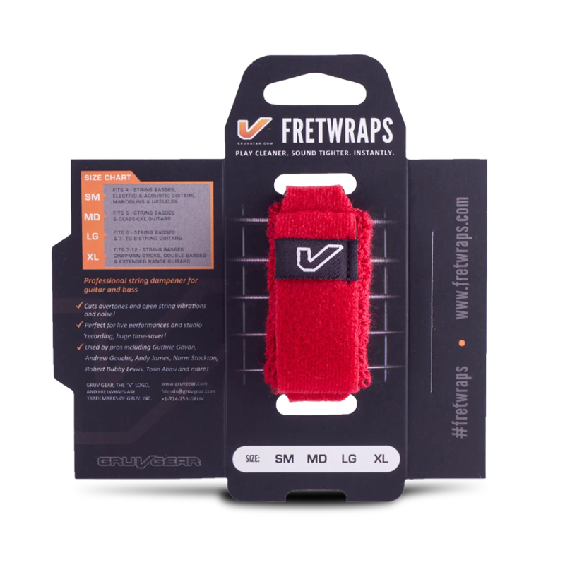 Gruv Gear Fretwrap Fire/Red Single (Medium)