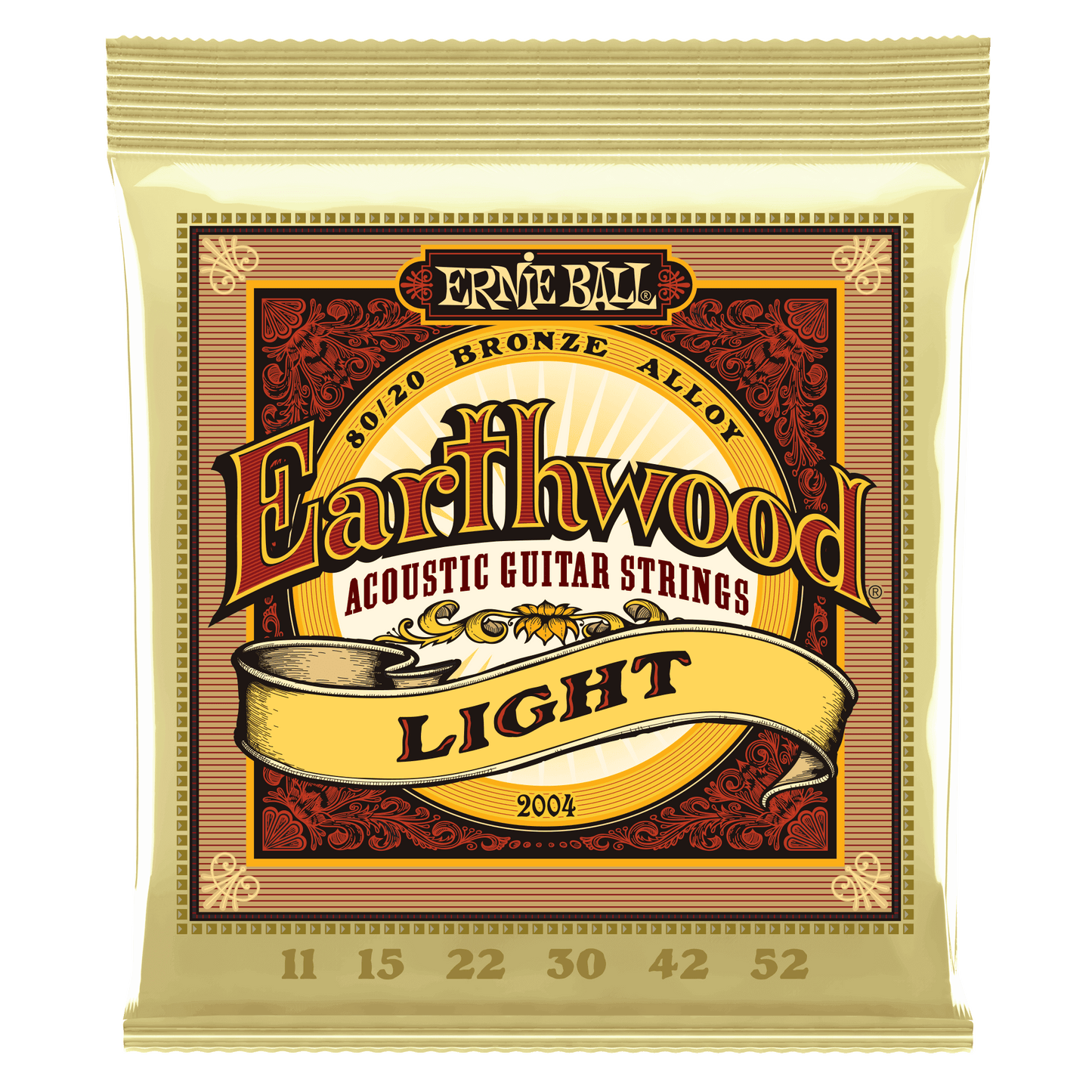 Ernie Ball Earthwood 80/20 Bronze Light 11-52 Acoustic Guitar Strings