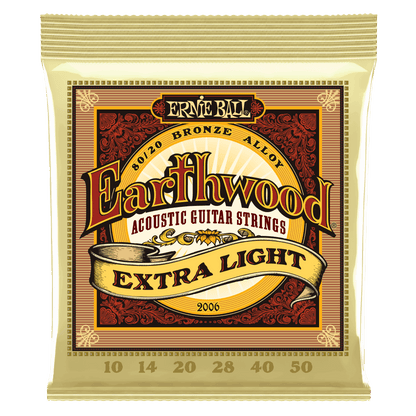 Ernie Ball Earthwood 80/20 Bronze Extra Light 10-50 Acoustic Guitar Strings