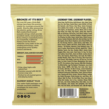 Ernie Ball Earthwood 80/20 Bronze Extra Light 10-50 Acoustic Guitar Strings