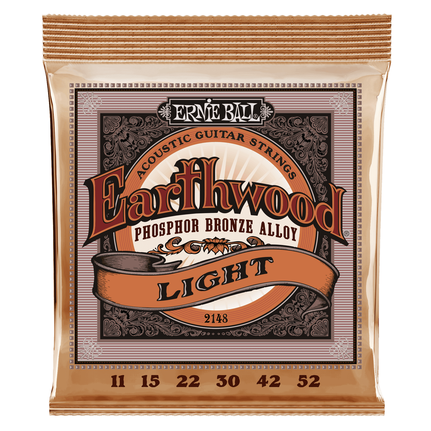 Ernie Ball Earthwood Phosphor Bronze Light 11-52 Acoustic Guitar Strings