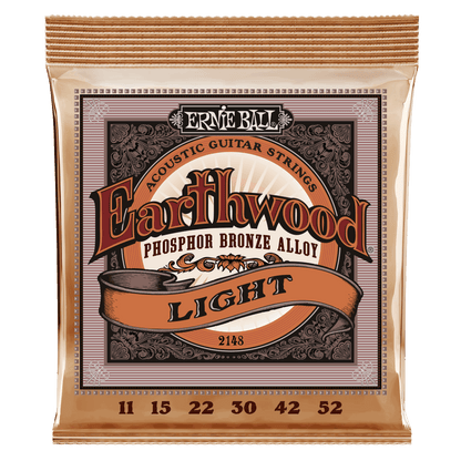 Ernie Ball Earthwood Phosphor Bronze Light 11-52 Acoustic Guitar Strings
