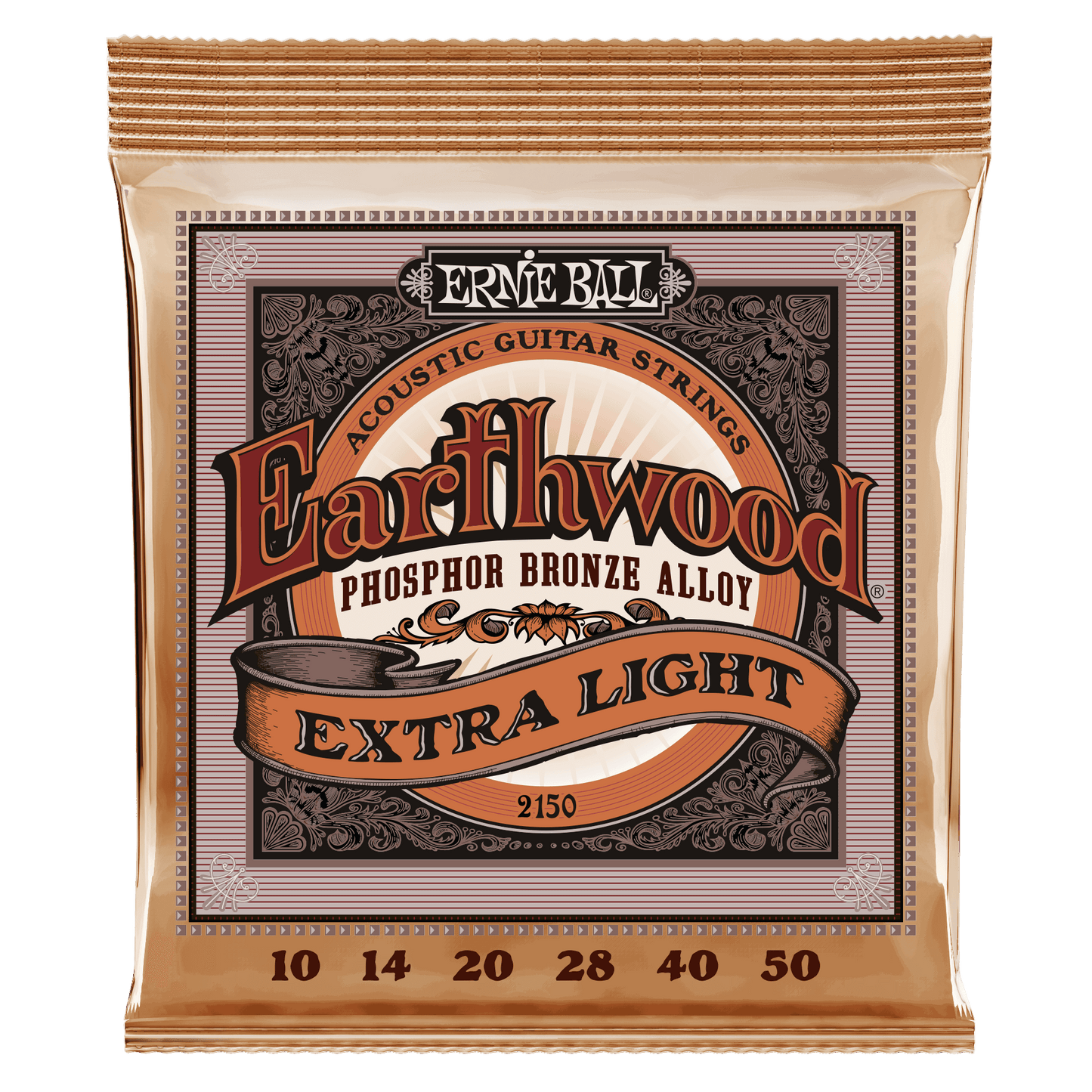 Ernie Ball Earthwood Phosphor Bronze Extra Light 10-50 Acoustic Guitar Strings