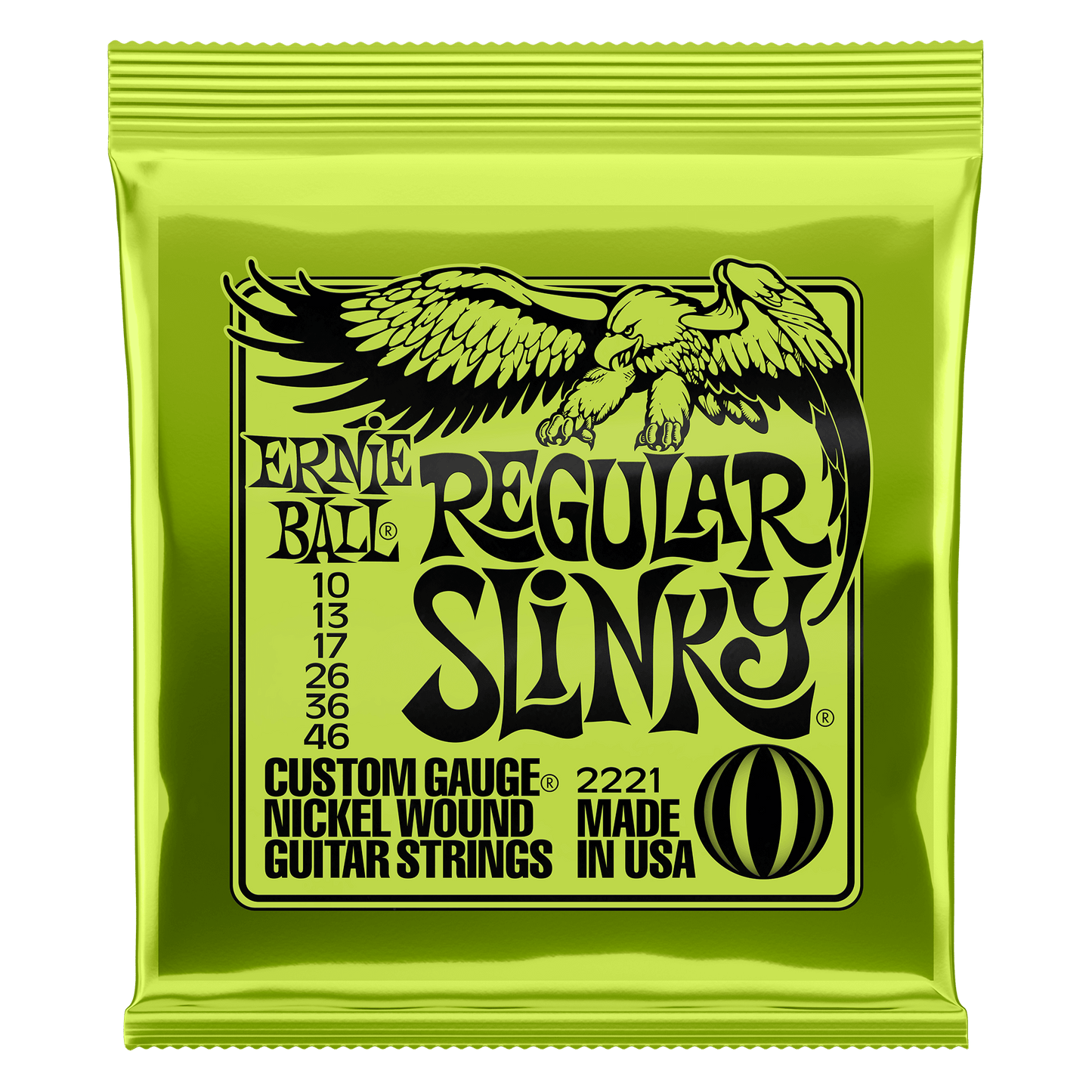 Ernie Ball Regular Slinky Nickel Wound 10-46 Electric Guitar Strings