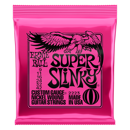 Ernie Ball Super Slinky Nickel Wound 9-42 Electric Guitar Strings