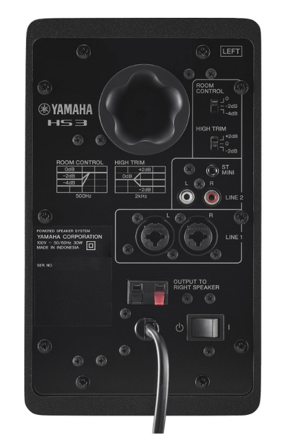 Yamaha HS3 Multimedia Desktop Monitors Black (MATCHED PAIR)