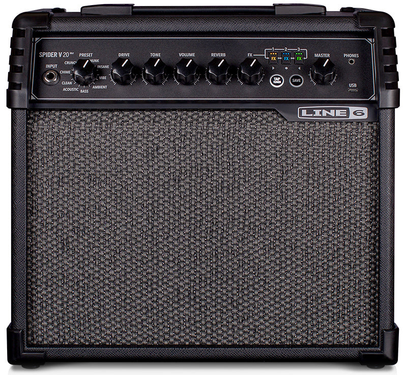 Line 6 Spider V 20 MkII 20W Modeling Combo Guitar Amp