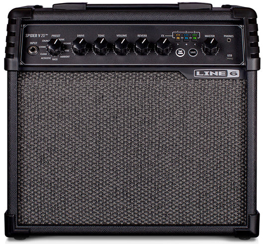 Line 6 Spider V 20 MkII 20W Modeling Combo Guitar Amp
