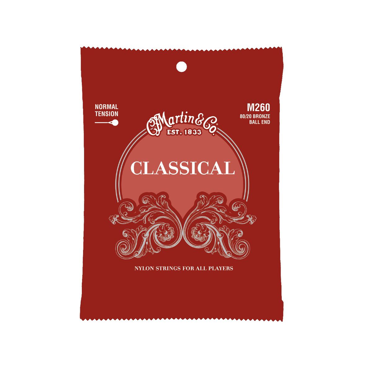 Martin M260 classical guitar strings pack