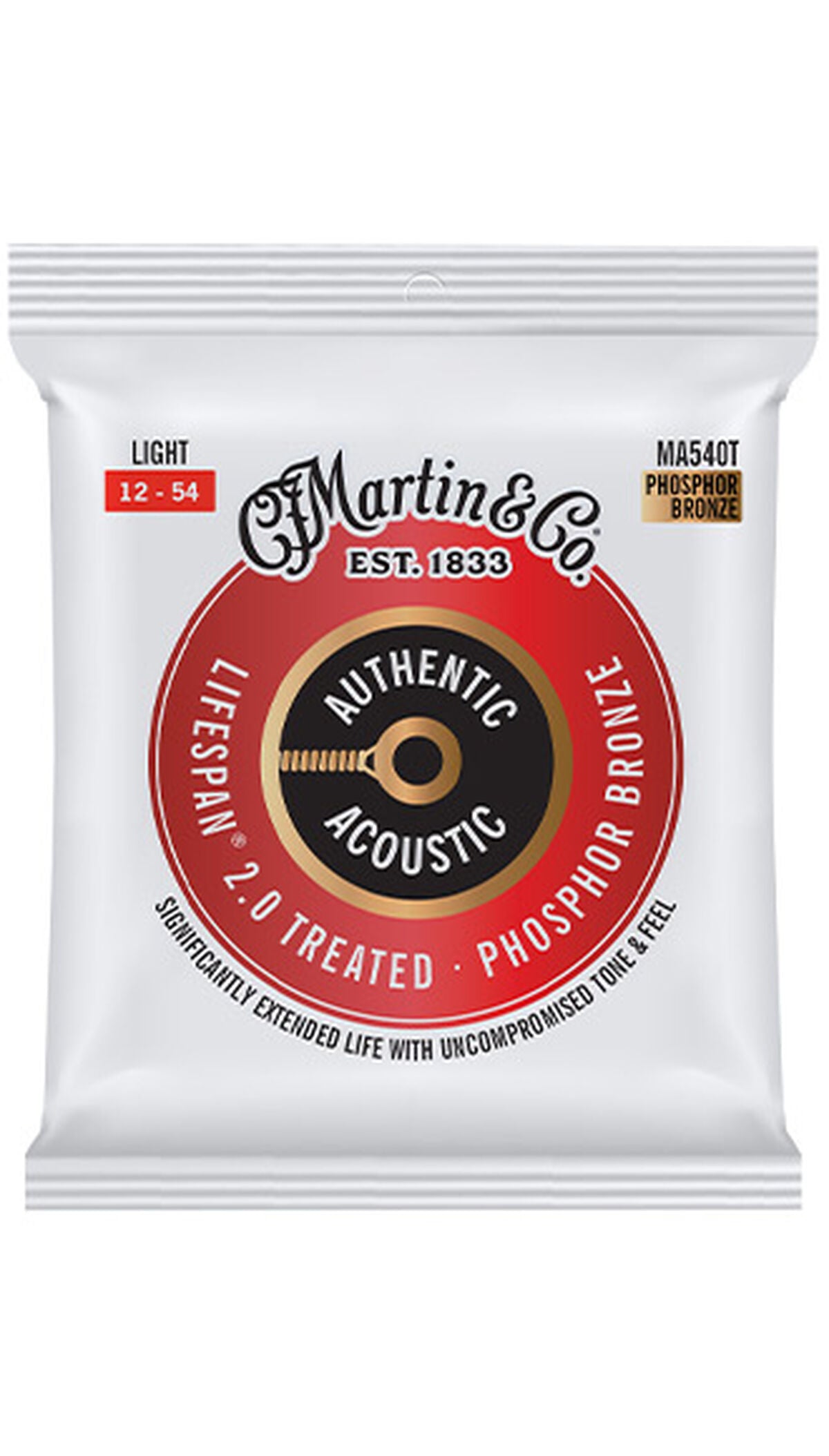 Martin MA540T Lifespan coated phosphor bronze strings pack