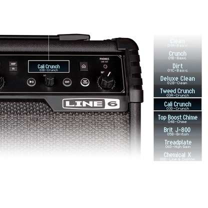 Line 6 Spider V 20 MkII 20W Modeling Combo Guitar Amp