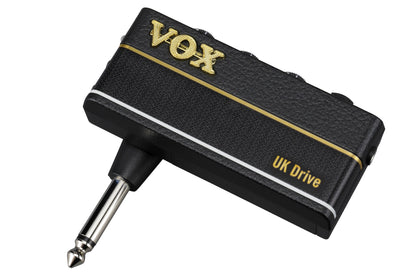 Vox amPlug 3 UK Drive headphone amplifier, angled view